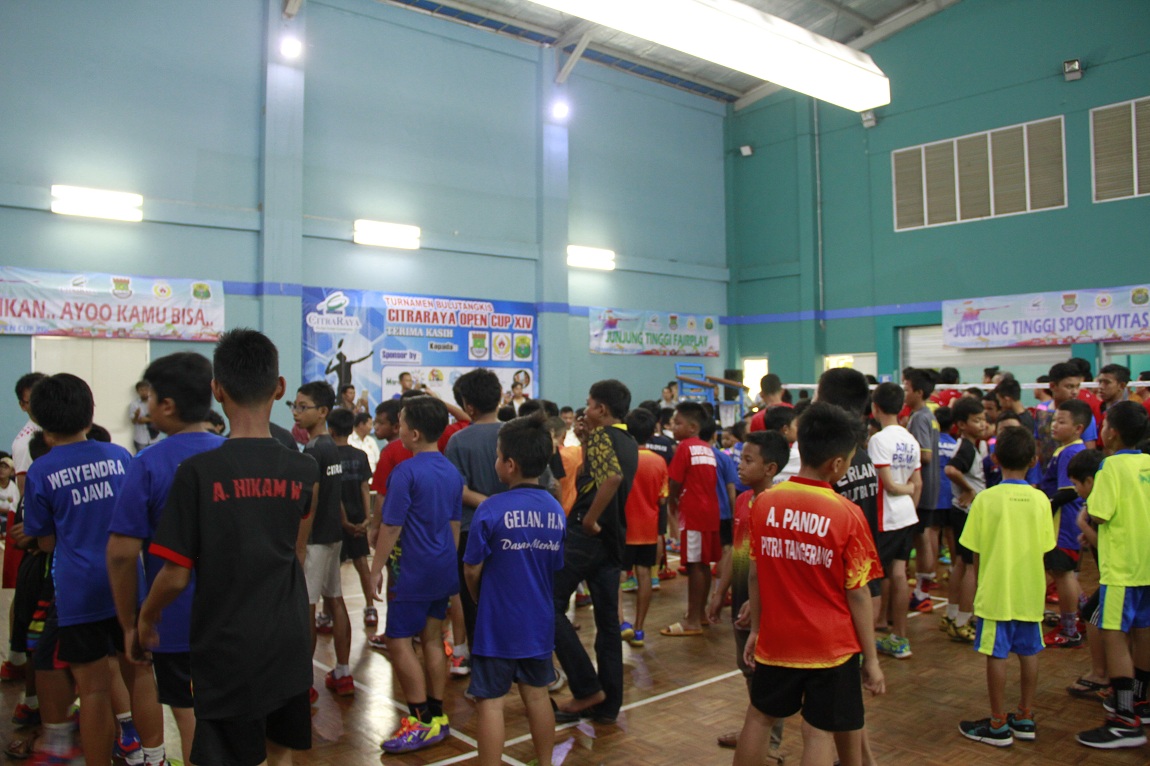 350 Atlet Muda Berbakat Ambil Bagian Dalam Turnamen Badminton CitraRaya Open Cup XIV