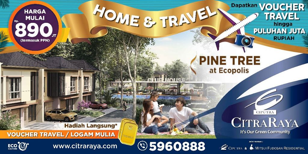 Promo April di CitraRaya Tangerang, Emas Logam Mulia atau Voucher Travel