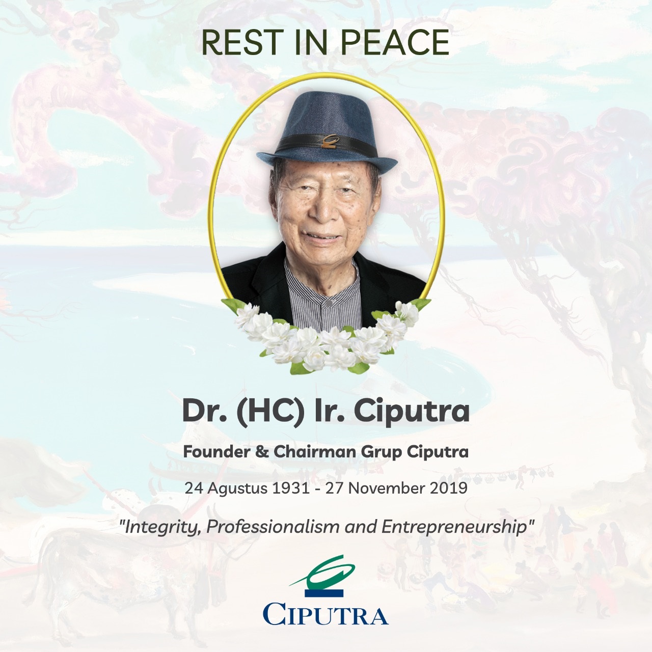 Berita Duka Atas Meninggalnya Bapak Dr. (HC) Ir. Ciputra